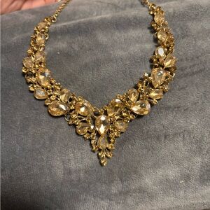Elegant Gold Statement Necklace